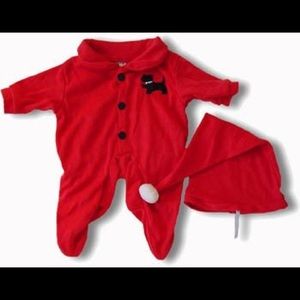 NEW Stuffed Animal Outfit - 2pc Red Scottie Pajamas